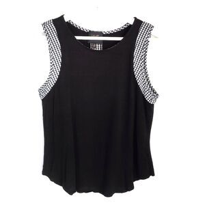 W5 Concept Checker Lined Top Size S